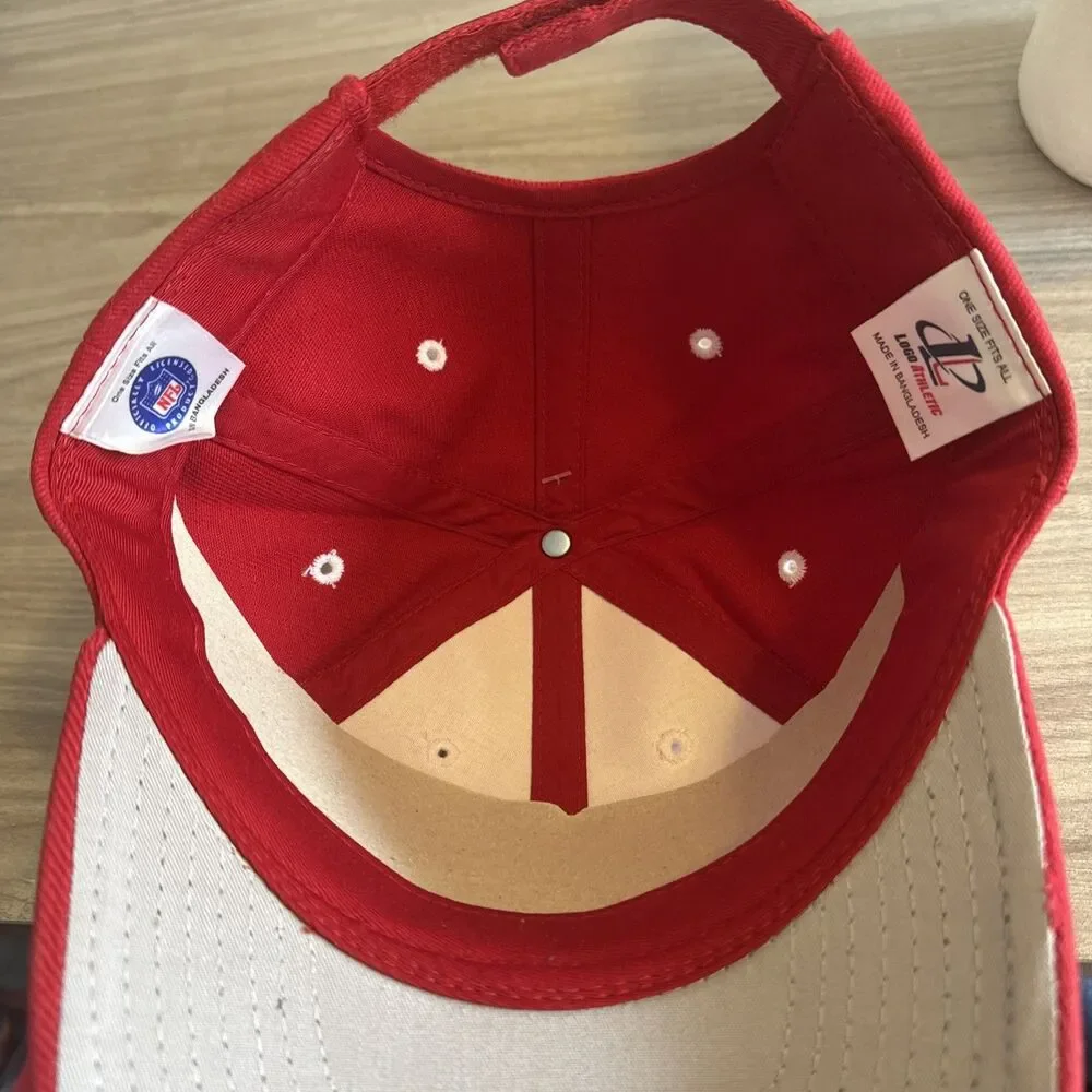 Vintage Logo Athletic Kids Adjustable‎ Hat Red Kansas City Chiefs NFL NWT